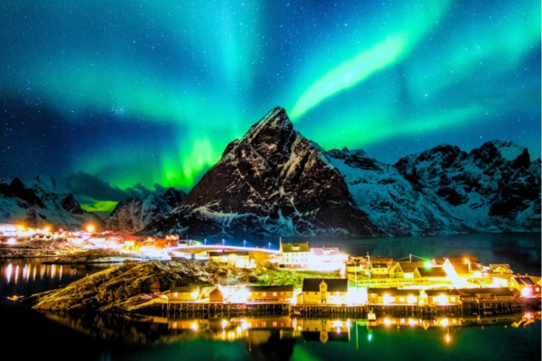 Aurora boreal - Dinamarca, Noruega e Suécia